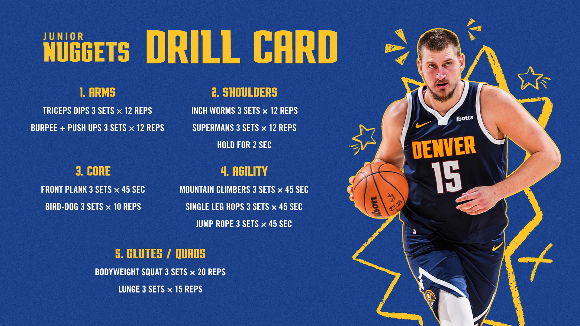 Preview of Jr. Nuggets Drill Card 3