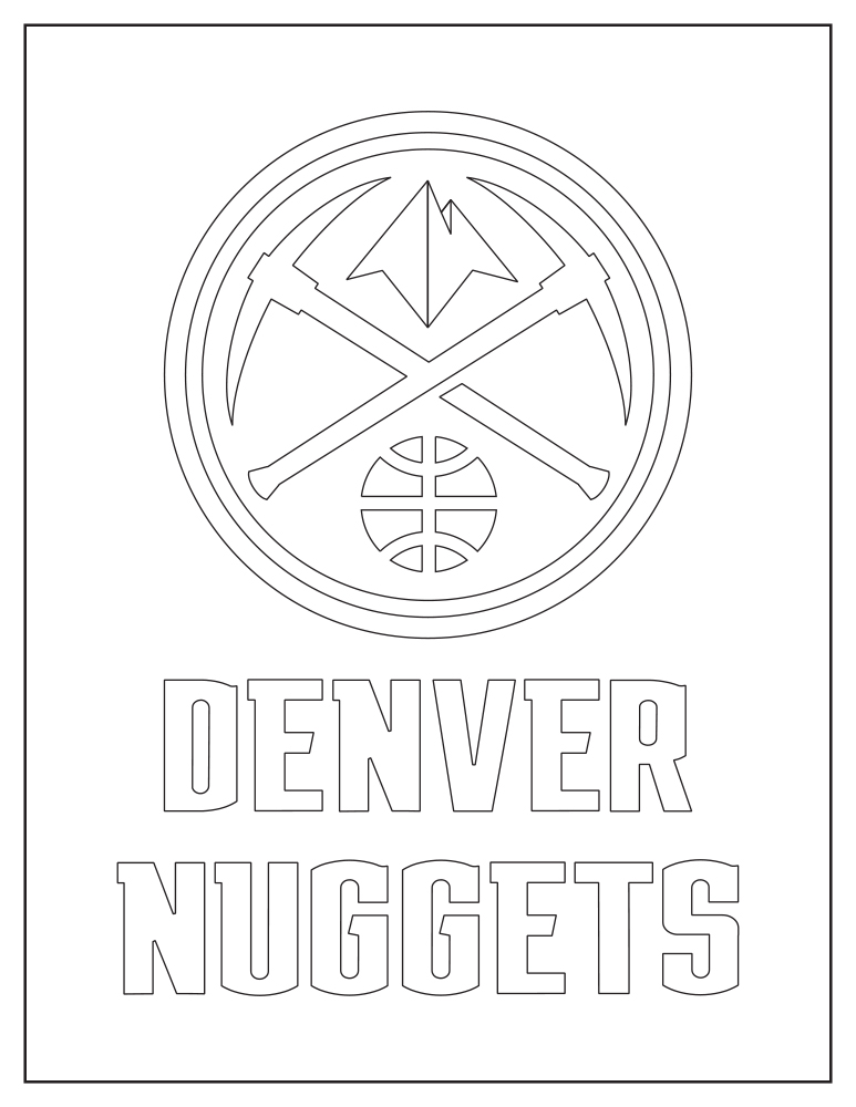 Preview of the Jr. Nuggets coloring page