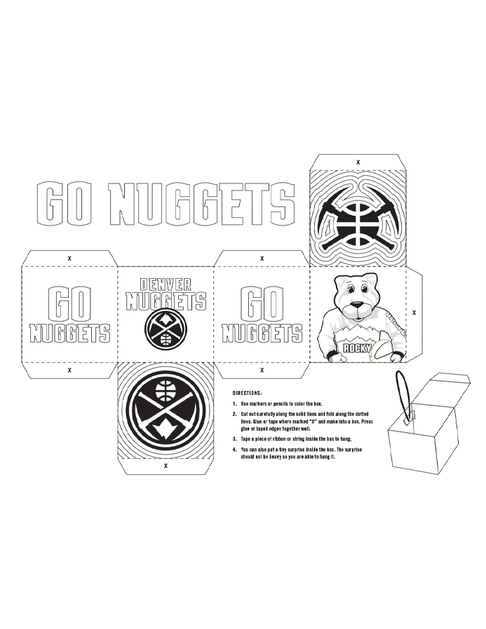 Preview of the Jr. Nuggets printable ornament